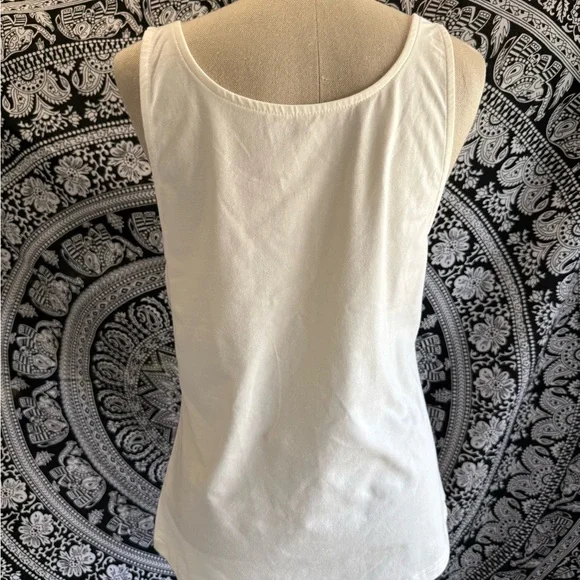 Saks White Tank Top - Picture 3 of 5